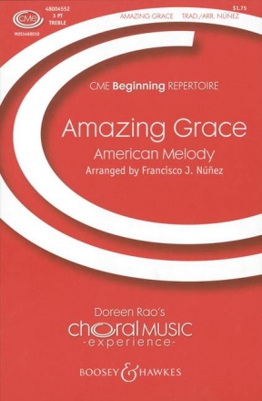 Amazing Grace fr Kinderchor (3 Stimmen) und Dudelsack (oder C- oder B-Instrument, o Chorpartitur