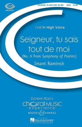 Seigneur, Tu Sais Tout De Moi fr Frauenchor (SSAA) und Klavier
