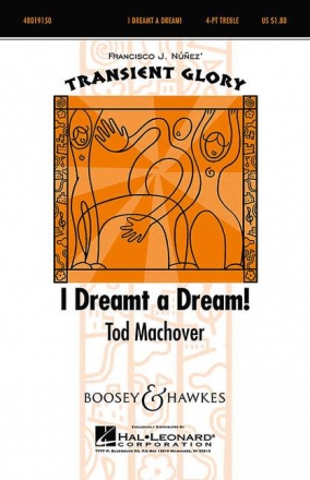 Machover, Tod: I dreamt a dream fr Frauenchor (SSAA) und Klavier Chorpartitur