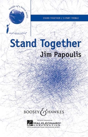 Stand Together fr Kinderchor (Frauenchor) und Klavier (Bodhran-Trommel optional) Sing- und Spielpartitur