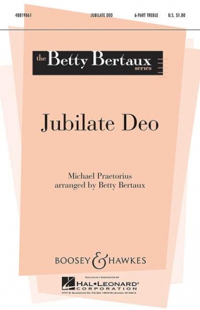 Jubilate Deo fr Kinderchor (SSSAAA) und Ensemble, Klavier (Harfe) ad libitum Partitur