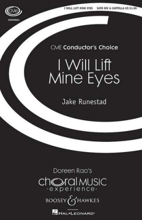 Runestad, Jake: I Will Lift Mine Eyes fr gemischter Chor (SATB divisi) a cappella Chorpartitur