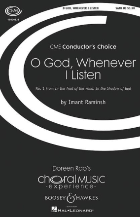 O God Whenever I Listen fr gemischter Chor (SATB) und Klavier oder Orchester