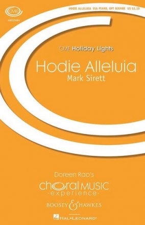 Sirett, Mark: Hodie Alleluia fr Chor (SSA) und Klavier, Djembe ad libitum Chorpartitur