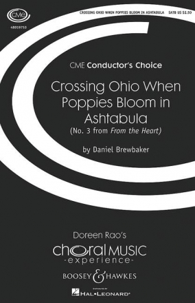 Brewbaker, Daniel: Crossing Ohio When Poppies Bloom in Ashtabula fr gemischter Chor (SATB) und Klavier