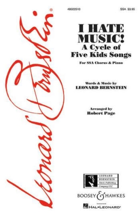 I hate Music for female chorus and piano score