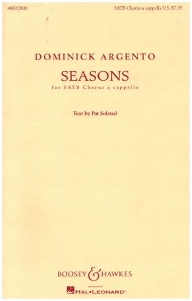 Seasons for mixed chorus a cappella score