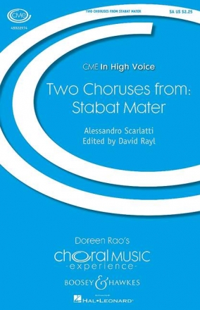 Scarlatti, Alessandro, Two Choruses from Stabat Mater fr Chor (SA) und Klavier (oder 2 Violinen und Basso continuo) Chorpartitur