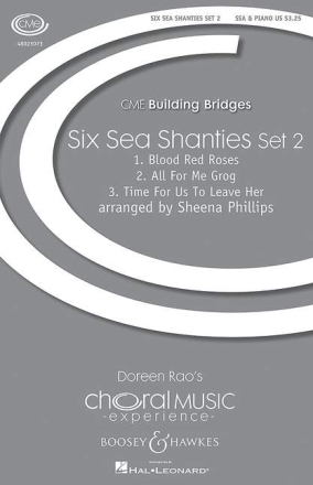 Phillips, Sheena: Six Sea Shanties Set 2 fr Frauenchor (SSA) und Klavier Chorpartitur