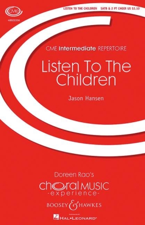 Hansen, Jason: Listen To The Children fr Kinderchor (SS), gemischter Chor (SATB) und Klavier, Streichorches Chorpartitur