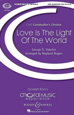 Love Is The Light Of The World fr gemischter Chor (SATB), Bariton solo und Klavier Sing- und Spielpartitur