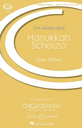 Rishel, Dean, Hanukkah Scherzo fr gemischter Chor (SATB) a cappella Chorpartitur