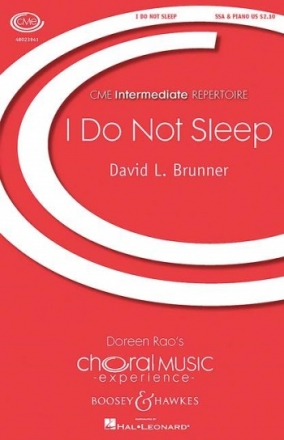 I do not sleep fr Frauenchor und Klavier Partitur