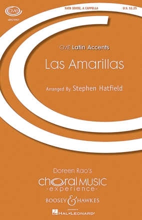 Las Amarillas for mixed chorus a cappella score