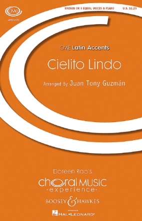 Cielito lindo fr gem Chor (unisono) und Klavier Partitur