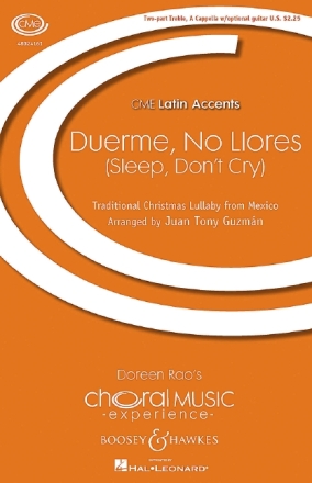 Duerme no llores fr Frauenchor a cappella (Gitarre ad lib) Partitur