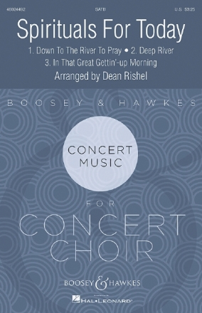 Spirituals for today for mixed chorus a cappella (Klavier ad lib)