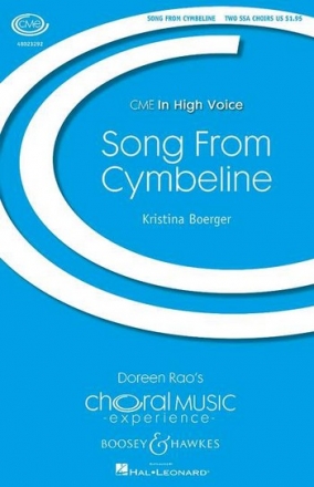 Boerger, Kristina: Song From Cymbeline fr 2 Chre (SSAA/SSAA) a cappella Chorpartitur