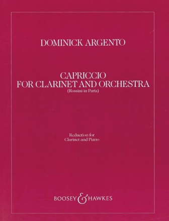 Capriccio fr Klarinette und Orchester Klavierauszug mit Solostimme
