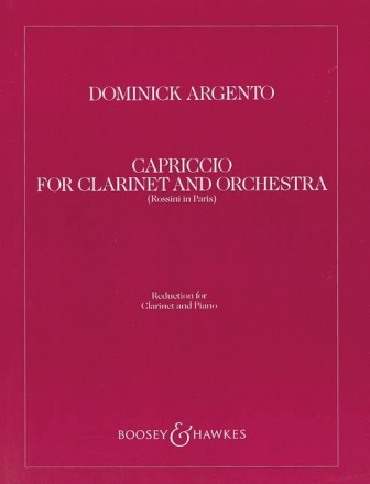 Capriccio fr Klarinette und Orchester Klavierauszug mit Solostimme