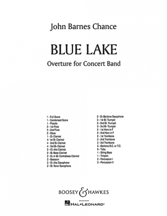 Blue Lake QMB 372 fr Blasorchester Partitur und Stimmen
