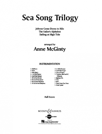 McGinty, Anne, Sea Song Trilogy fr Blasorchester Partitur