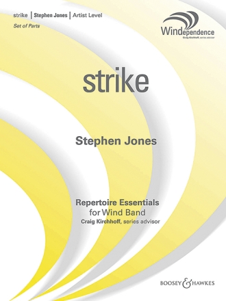 Jones, Stephen: Strike fr Blasorchester Partitur und Stimmen