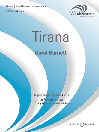 Barnett, Carol: Tirana fr Blasorchester Partitur und Stimmen