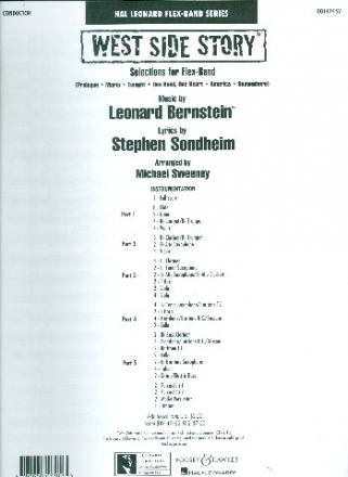 Selections from West Side Story for flexible ensemble score