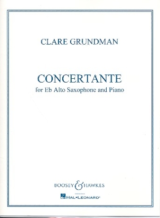 Concertante fr Alt-Saxophon und Klavier Klavierauszug mit Solostimme