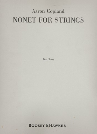 Nonet for Strings for 3 violins, 3 violas and 3 violoncelli score