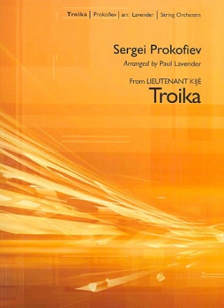 Troika fr Streichorchester Partitur und Stimmen