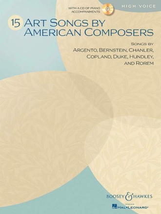 15 Art Songs by American Composers  (+ CD) fr hohe Stimme und Klavier