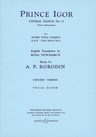 Prince Igor fr gemischter Chor (SATB) und Orchester Klavierauszug