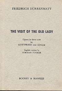 Der Besuch der alten Dame op. 35  Textbuch/Libretto