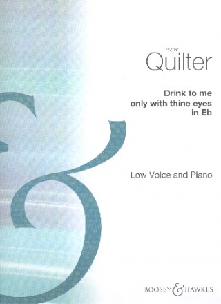 Drink to me only with thine Eyes (in Eb) for low voice and piano score