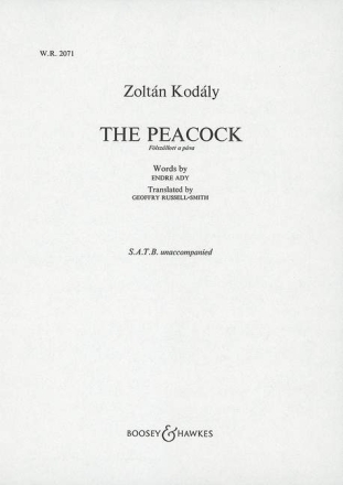 The Peacock fr gemischter Chor (SATB) a cappella Chorpartitur