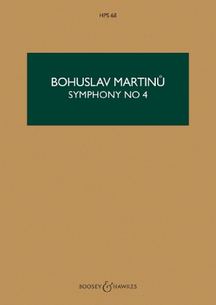 Symphonie Nr. 4 H 305 HPS 68 fr Orchester Studienpartitur