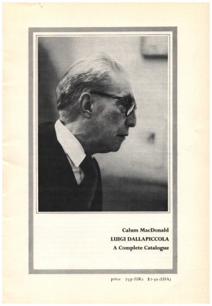 Dallapiccola Catalogue