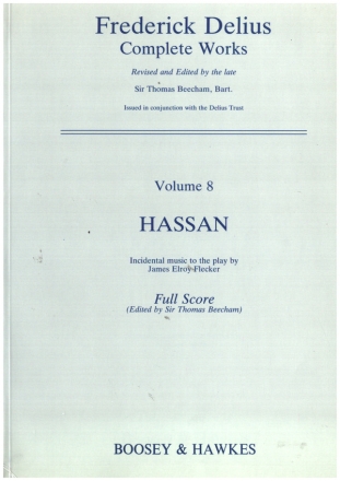 Hassan for soli (TBar), mixed choir and orchestra full score