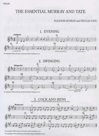 Murray, Eleonor / Tate, Phyllis: The Essential Murray & Tate fr Violine und Klavier Einzelstimme