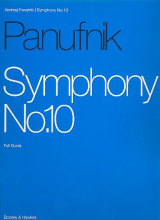 Symphonie Nr. 10 fr Orchester Partitur