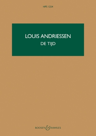 De Tijd  fr Frauenchor und Orchester Studienpartitur (la)