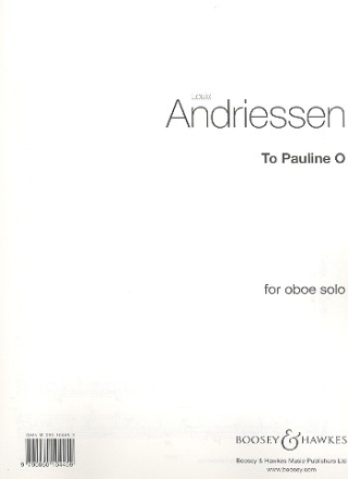 To Pauline O . for oboe