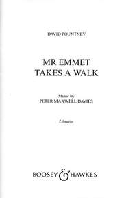 Maxwell Davies, Sir Peter: Mr Emmet geht spazieren fr 3 Snger und kleines Instrumentalensemble Textbuch/Libretto