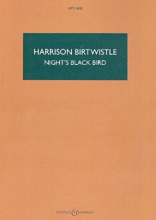 Night's Black Bird HPS 1430 fr Orchester Studienpartitur