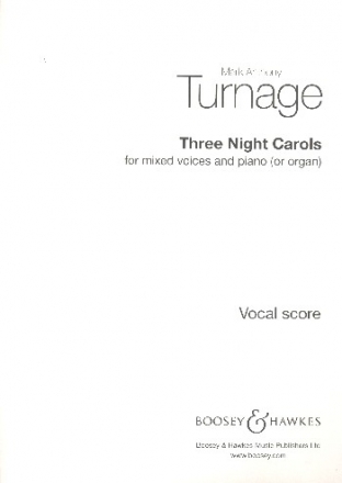 Three Night Carols fr gemischter Chor und Klavier (Orgel) Chorpartitur