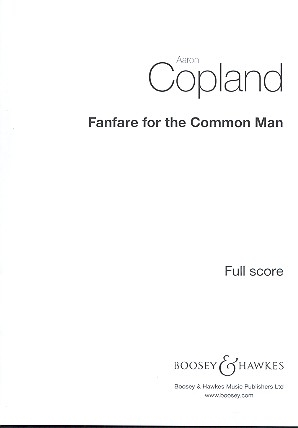 Fanfare for the Common Man for brass and percussion score
