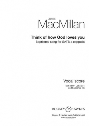 Think of how God loves You fr gem Chor a cappella Partitur