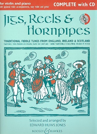 Jigs, Reels & Hornpipes (+CD) for violin and piano (violin 2, easy violin and guitar ad lib)